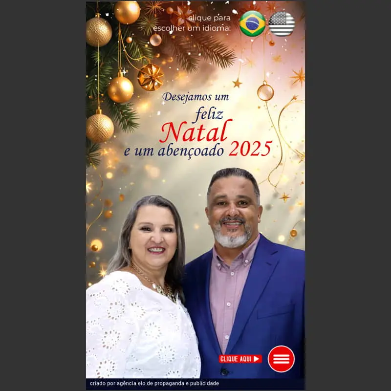 [C001] Cartão Interativo de Natal Bilingue